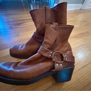 Frye Brown Ankle Boots